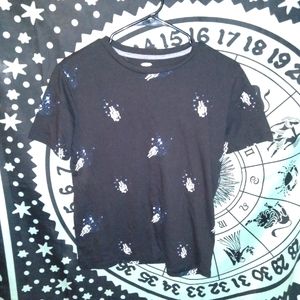 Old Navy  XL (14-16) baby tee astronaut